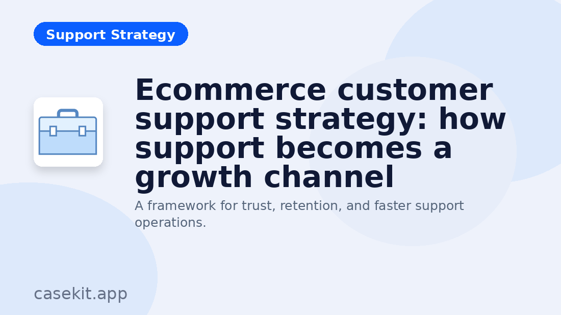 Illustration for ecommerce customer support strategy