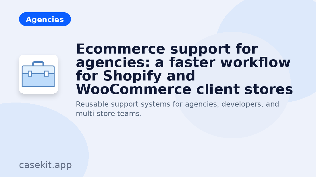 Illustration for ecommerce support for agencies